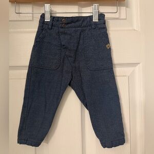 ZARA baby boy dark blue soft pants